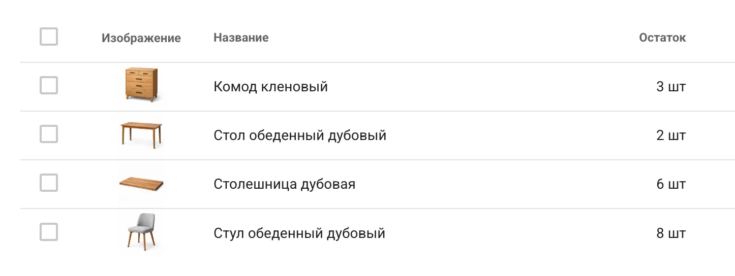 Колонка с изображениями